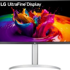 LG 27UP650-W 27” UHD (3840 x 2160) IPS Monitor HDR 400, Height, Pivot, Tilt Adjustable Stand