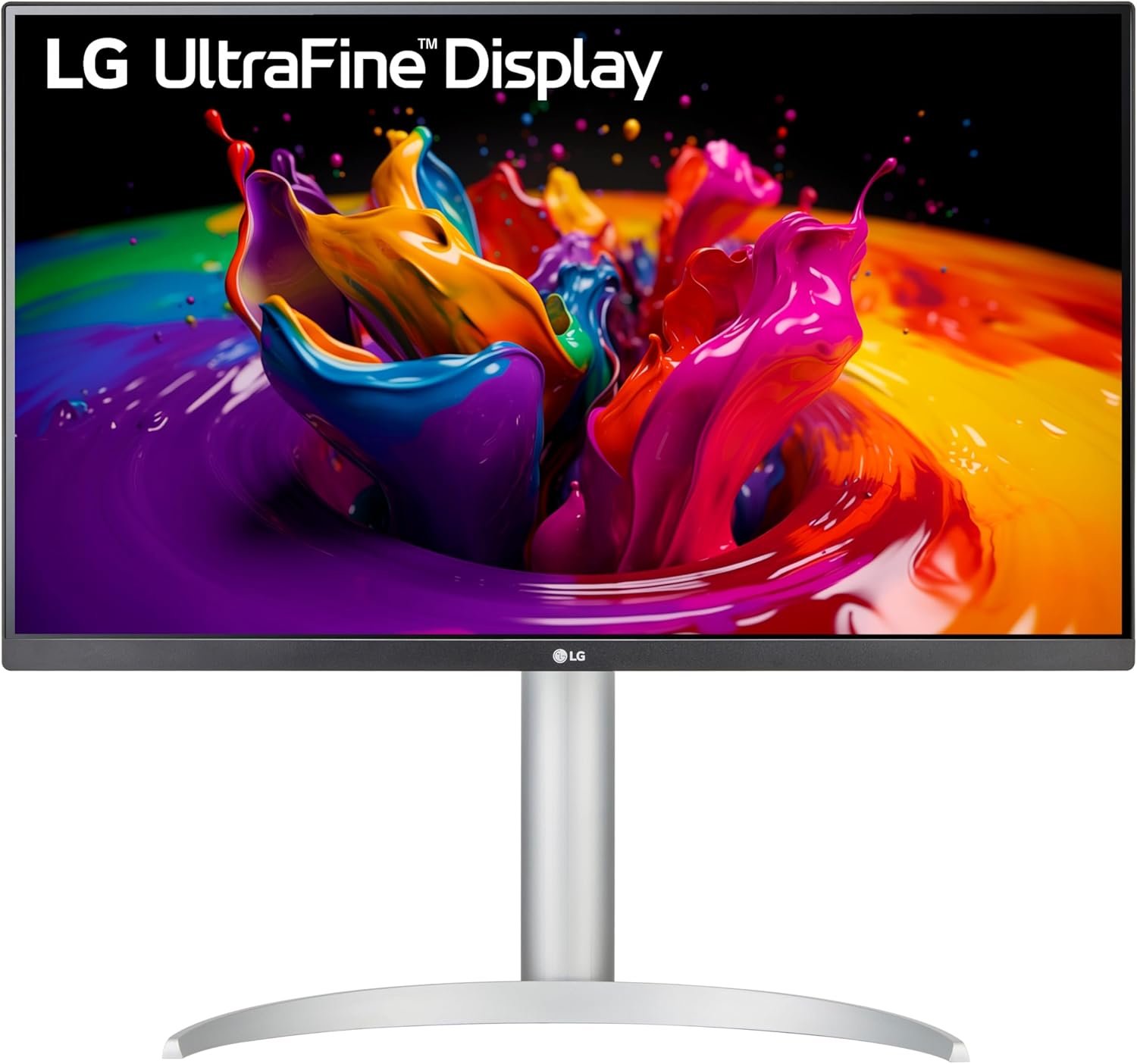 LG 27UP650-W 27” UHD (3840 x 2160) IPS Monitor HDR 400, Height, Pivot, Tilt Adjustable Stand