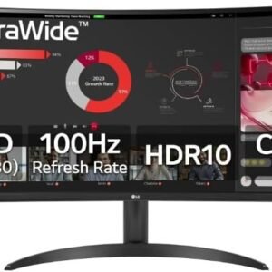 LG UltraWide WQHD(3440 x 1440), HDR 10, 100Hz 34" Curved Monitor