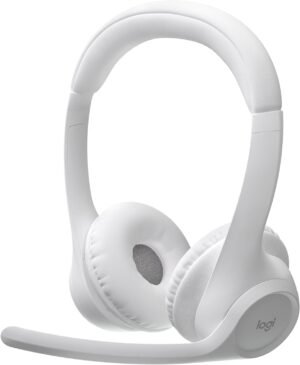 Logitech Zone 300 Wireless Bluetooth Headset with Noise-Canceling Mic - Off-White